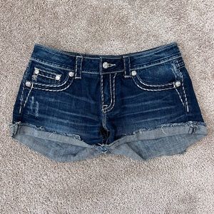 Miss Me size 29 rhinestone cut off shorts